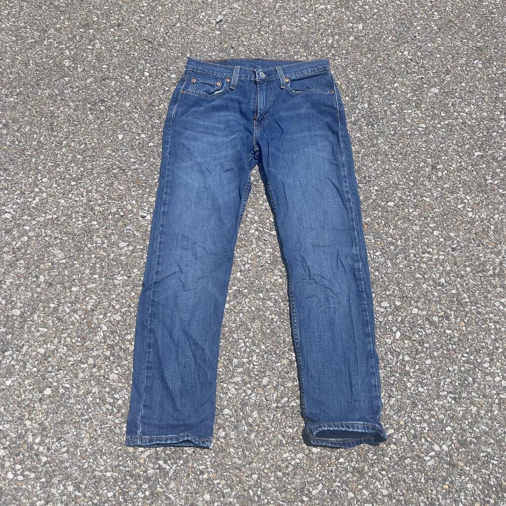 Levis 502 Jeans Mens 29x30 Blue Medium Wash Regular Fit Tapered Denim Pants